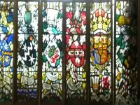 Set of 6 Stained Glass Panels
